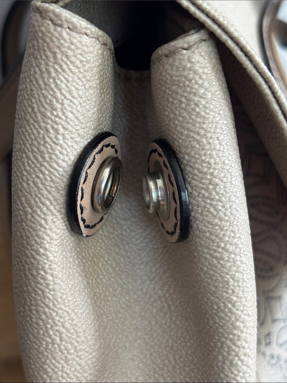 Loewe Anagram Shoulder Bag Kite Satchel Coated Canvas & Leather Tote - Picture 8 of 16